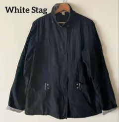 WhiteStag ホワイトスタッグ ナイロンジャケット 黒【L】コートアウター
