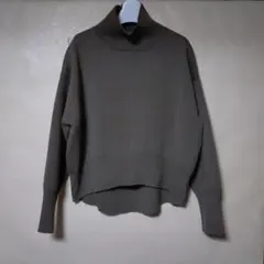 uncrave ウールナイロン ジャガード ハイネックニット