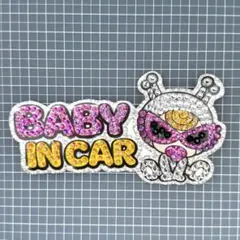 ヒステリックミニ ヒスミニ BABY IN CAR マグネット防水ラインストーン 
