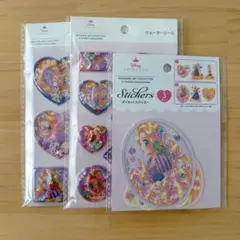 Disneyラプンツェル ウォーターシール２点＋ダイカットステッカー１点セット