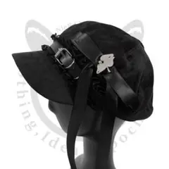 【新品未開封】SUEDE GOTHIC RIBBON CAP