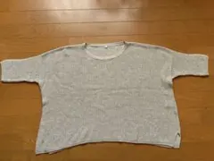 無印良品　五分袖サマーニット レディースMサイズ