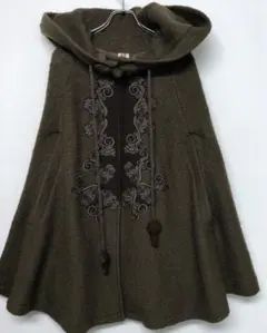 スチームパンク フェアリー 狂生記 アンティーク調 刺繍 フード付ケープコートのサムネイル
