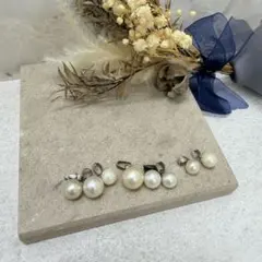 18.286【ペンダントトップ】ネックレス　silver刻印　パール