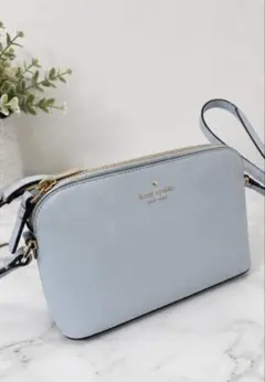 Kate Spade ケイトスペード ショルダーバッグ くすみブルー 水色