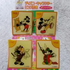 ウォルトディズニー生誕100周年　FUJICOLOR ミッキーピンバッジ4点