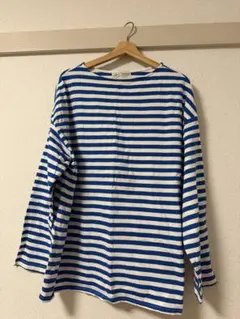 Tシャツ　ブルー　ボーダー