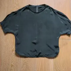アンタイトル　 半袖カットソー　ダークグリーン　2