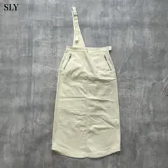 スライ【S】ロングスカート ストレート サスペンダーアシンメトリー スリット