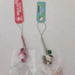 【限定】ご当地キティ　根付け　静岡　伊豆　わさび　金目鯛　ストラップ　セット