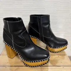 moussy ウッドソールブーツ