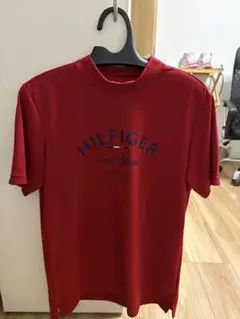 トミーヒルフィガー　メンズ　赤　モックネック　L