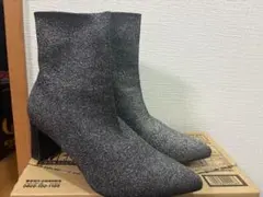 GU ニットブーツ　ラメ入り