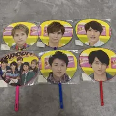 【新品、未使用、送料込】ARASHI コンサートグッズ ミニうちわ6枚セット