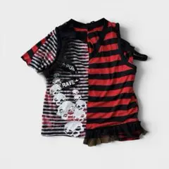 y2k archive stripe border long sleeve - メルカリ