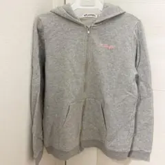 ミルクフェド パーカー スウェット 長袖 ジップアップ ロゴ サイズXS