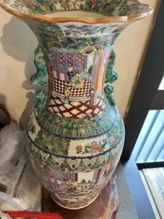 レア 超大型 美品】薩摩焼 沈降壺 高さ約130cm 花瓶 古中国 飾り壺 1