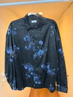 KEI×JUNRed Collaboration　リュクスサテンレトロシャツ　S