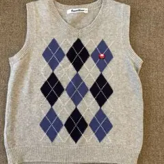 familiar アーガイル柄 ベスト
