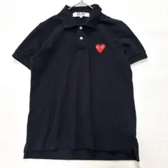 PLAY COMME des GARÇONS ポロシャツ 赤ハート刺繍 S日本製 - メルカリ