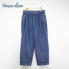 【美品‼️】スティーブンアラン デニムパンツ タック マーベルト ニートのサムネイル