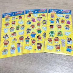 セリア クレヨンしんちゃん シールがいっぱい3種セット①