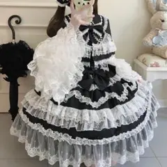 axes femme kawaiiロマンスローズジャンスカ（ブラック） - メルカリ