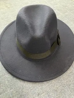 紺のポリエステルフェルトハット 56サイズ