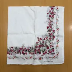 BURBERRY 花柄ハンカチ
