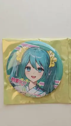 極楽湯　コラボ　初音ミク　缶バッチ