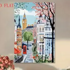 アートポスター　ロンドンシティ　3040　キャンバスアート　ウォールアート