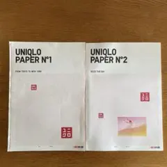 UNIQLO PAPER No1 No2 ユニクロペーパー2冊セット UNIQLO PAPER No.1 FROM TOKYO TO NEW YORK Fall/Winter 2006 ユニクロ