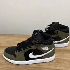 Nike Air Jordan 1 Mid オリーブ/ブラック