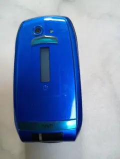 Sony Ericsson W41S 青色折りたたみ式携帯電話のサムネイル