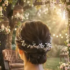 ★☆新品未使用★☆ヘッドドレス♡ゴールド♡♡入園 入学 ウエディング 成人式