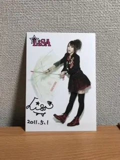 LiSA 直筆　サイン入り　ポストカード Amazon.co.jp: LiSA 直筆サインポスターサイン入りポストカードおまけ
