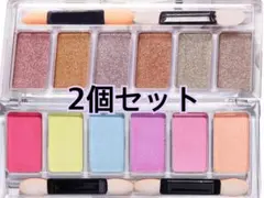 ミラーパウダー パレット ネイルパウダー 固形 6色2個セット ミラーネイル