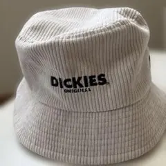 美品 Dickies コーデュロイ バケットハット ライトグレー
