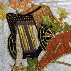 ¨̮⃝ アンティーク名古屋帯 総刺繍 金駒刺繍 大正浪漫 昭和レトロ