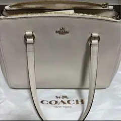 COACH(コーチ)ショルダーバッグ 2way アイボリー、ホワイト