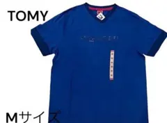 【トミーヒルフィガー】Tシャツ　半袖プルオーバー紺色　Mサイズ　男女兼用