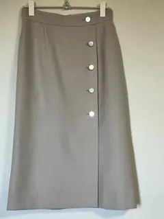 ROPÉ PICNIC　メタル釦スカート　ライトベージュ