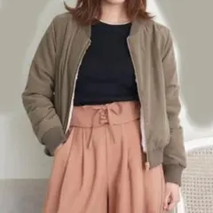 【美品】マジェスティック・レゴン リバーシブル ブルゾン MA-1 両面ポケット