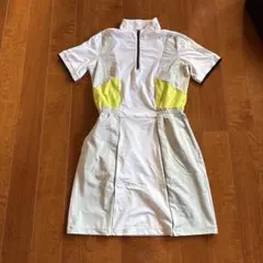 le coq sportif ゴルフワンピース S ホワイト/イエロー