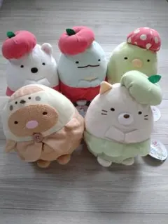 【未使用】すみっコぐらし　とかげのおうち　ぬいぐるみ　Part2 5種セット