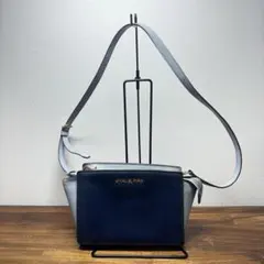 あ*ん様 MICHAEL KORS ネイビー ライトブルーショルダーバッグ