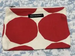 Marimekko ポーチ レッド×ホワイトのサムネイル