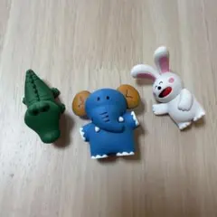 たべっ子どうぶつ ガチャガチャ セット うさぎ ゾウ　ワニ