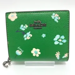 新品未使用 COACH コーチ 折りたたみ財布 スナップウォレット マイフラワーのサムネイル