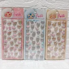 【新品✨】きゅるる ぷくぷくキャンディシール 3枚セット まとめ売り シール交換